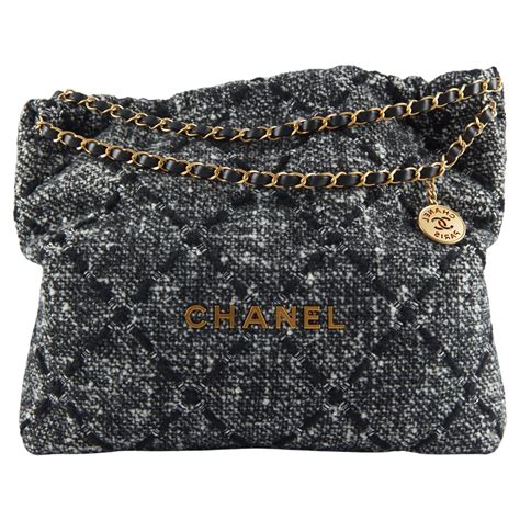 chanel 22 tweed bag|chanel tweed shopping bag.